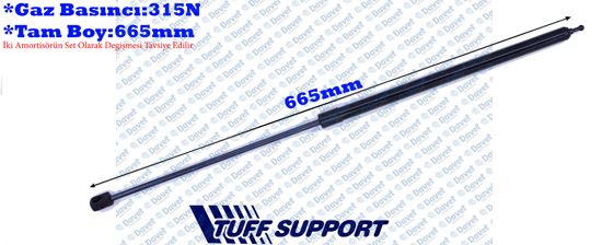 TUFF 610608 Motor Kaput Amortisoru Megane Iii 1.5dci 09> Hb